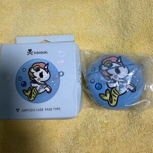 Tokidoki Mermicorno AirPods Case Cover Blue 2-Piece w/ Keychain Ring